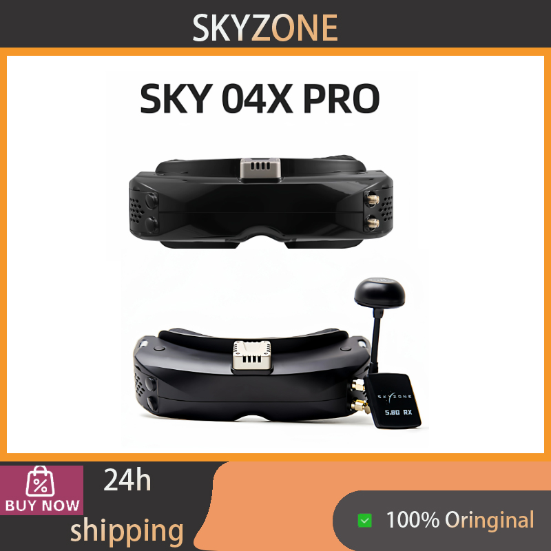 Skyzone Sky04O Pro Fpv Goggles - SKYZONE 04X PRO FPVゴーグル、内蔵HD DVR、レーシングアナログレシーバー、統合ヘッドトラッカー、遅延時間＜8ms
