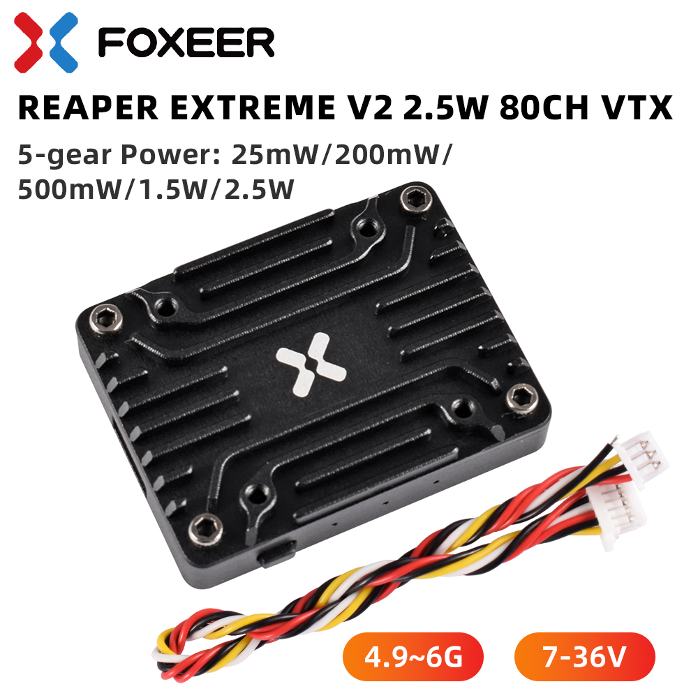 Foxeerビデオ送信機とcncシェル、rc fpvドローン - Foxeer Reaper Extreme 2.5W Vtx のレビューと価格